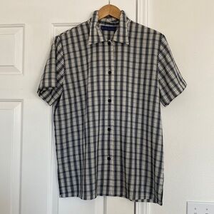 Karen Scott button down shirt with vintage vibes.